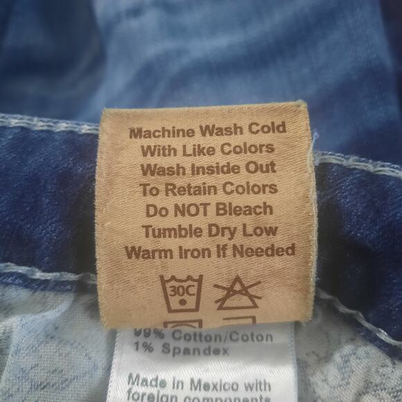 Big Star Womens Liv Bootcut Low Rise Embellished Pocket Jeans Size 31L - Picture 5 of 7